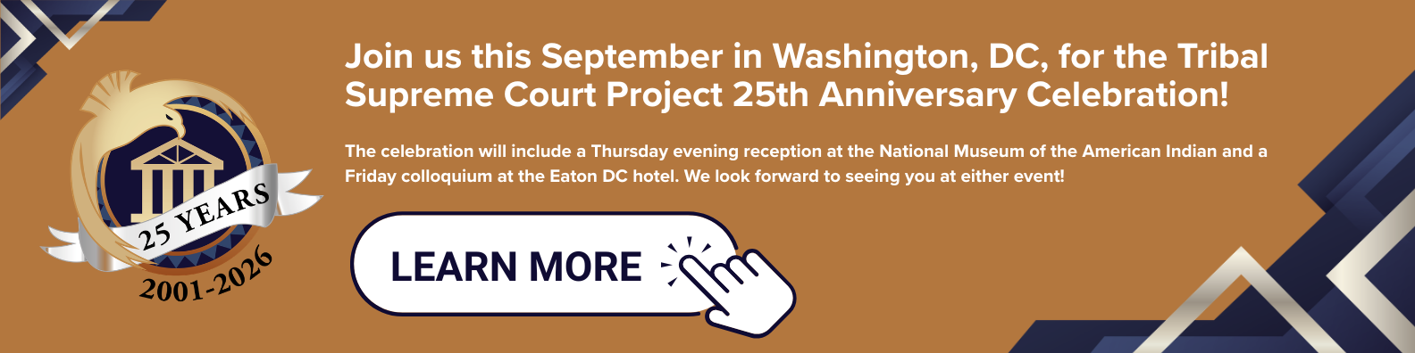 Click here to learn more about 25th anniversary events being held in DC in September 2026.